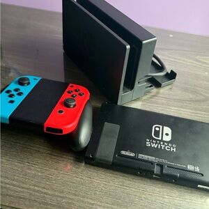 Nintendo Switch Console with Neon Blue & Neon Red Joy-Con